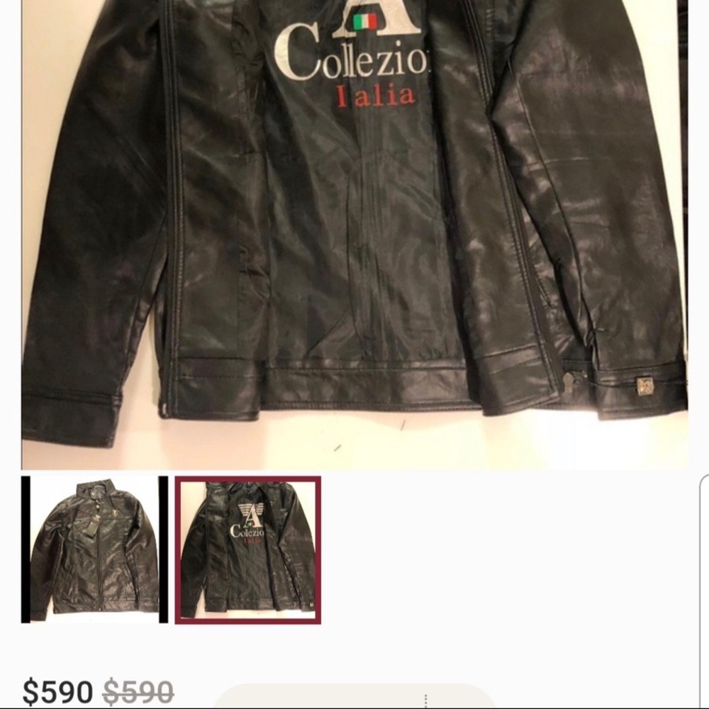 Collezioni Italian leather men’s jacket